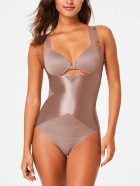 New With Tag SPANXshape™ Satin-X™ Open-Bust Cami Size XL Cafe Au Lait